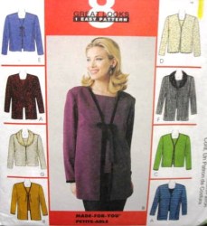 9536 8 GRT CARDIGANS LENGTHS,SHELL TOP DUO PATTERN XS,S,MD
